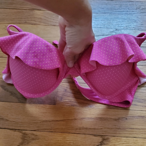 aerie Other - Aerie Ruffle Push Up Bikini Bathing suit top polka